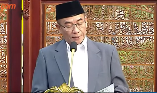 Khutbah Idul Adha Ketua KPU Hasyim Asy'ari di depan Presiden Jokowi Viral, Sebut Sifat Kebinatangan Manusia