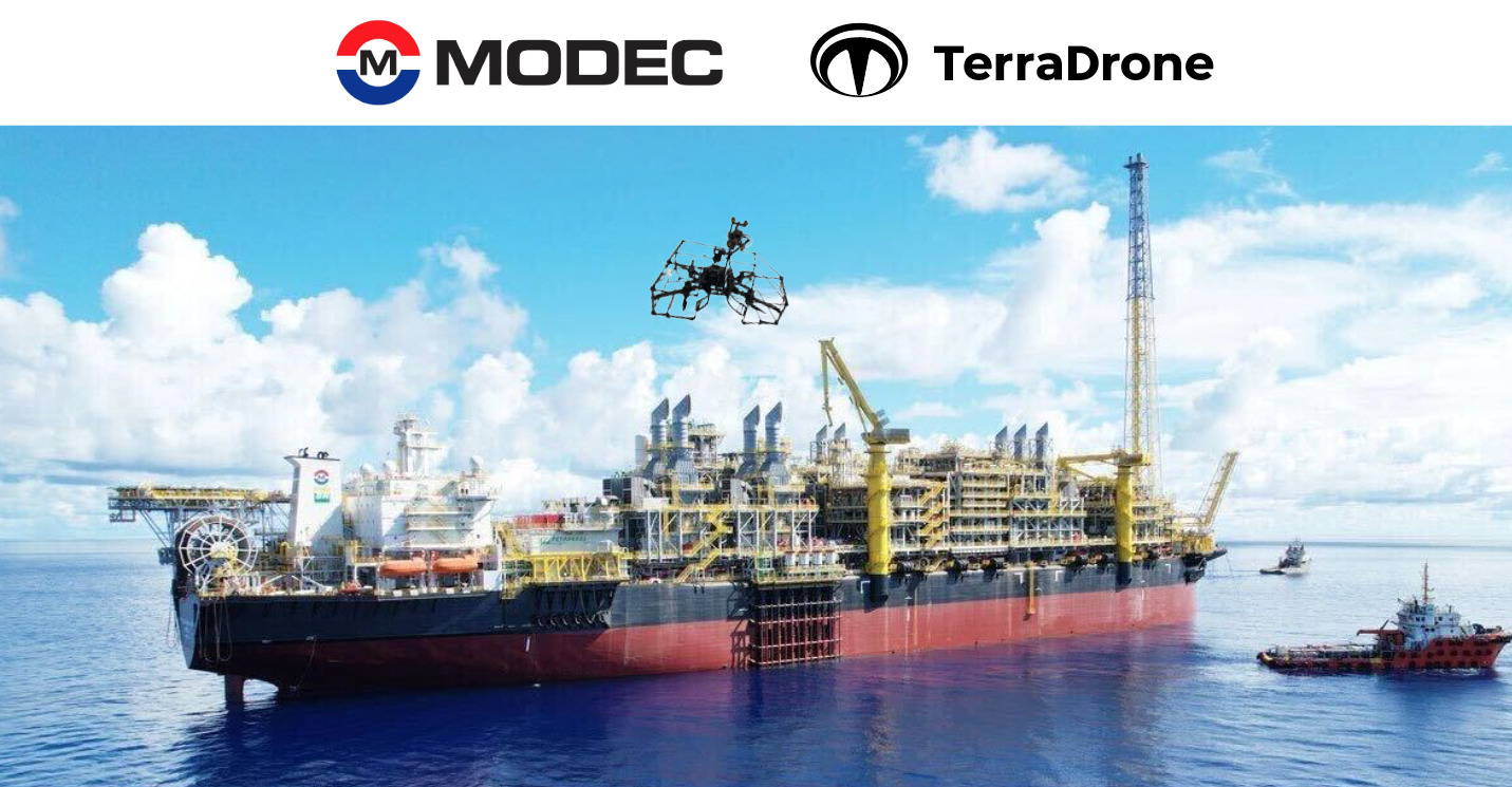 Terra Drone dan MODEC Inc Jalin Kerjasama untuk Pengembangan Drone Inspeksi di Platform Lepas Pantai