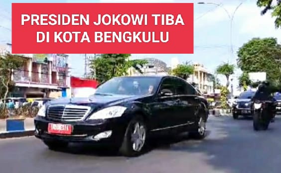 Presiden Jokowi Tiba di Kota Bengkulu, Langsung Menuju Hotel Mercure