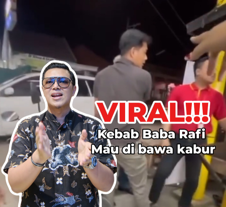 Viral! Insiden Pria Kabur Tanpa Membayar Kebab Turki Baba Rafi di Kediri, Respon Pemilik Mengagetkan!