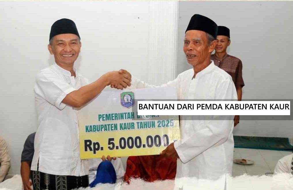 Hari ke-15 Puasa Ramadhan, Wabup Kaur Safari ke Masjid Nurul Iman Desa Tanjung Baru Kinal