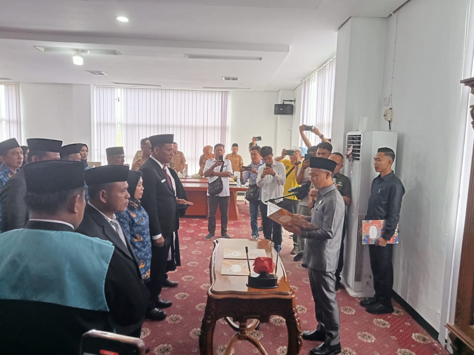 Wabup Kaur Abdul Hamid Lantik 32 Pejabat Eselon III dan IV di Lingkungan Pemda, Ini Nama Lengkap dan Jabatan 