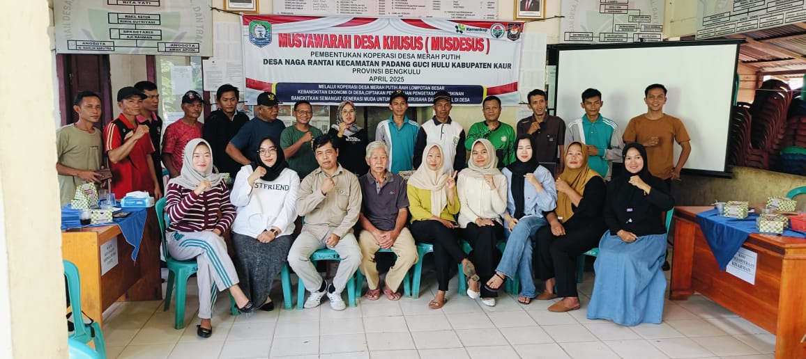 Komitmen Memajukan Desa, Koperasi Desa Merah Putih Naga Rantai Dibentuk