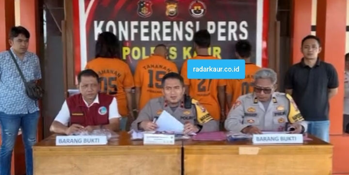 Operasi Antik Nala 2024, Sat Narkoba Polres Kaur Tangkap 6 Pelaku Penyalahgunaan Narkoba