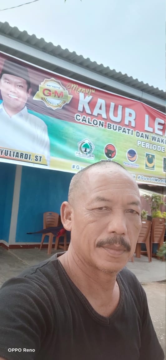 Agusrin-Imron Lolos, Ketua DPC Perindo Kaur Gunduli Kepala