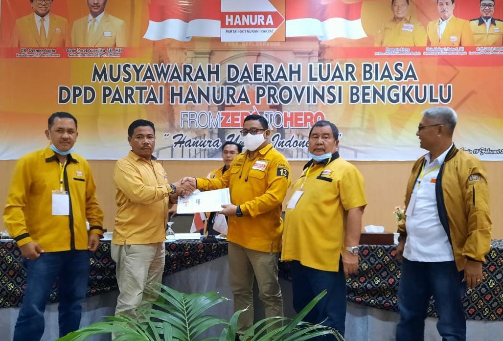 Usin Diyakini Bawa Kemajuan untuk Hanura dan Bengkulu