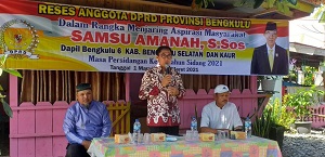 Waka I DPRD Provinsi Bengkulu Samsu Amanah Serap Aspirasi 