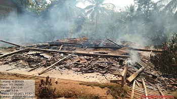 Rumah Warga Kaur Ludes Dilalap Jago Merah