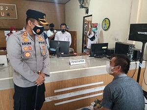 Sidak, Kapolres Pastikan Tak Ada Pungli