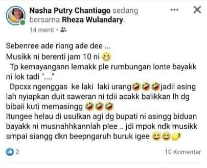 Sebut Lonte Dan Minta Bupati Musnahkan Biduan, Ini Endingnya?