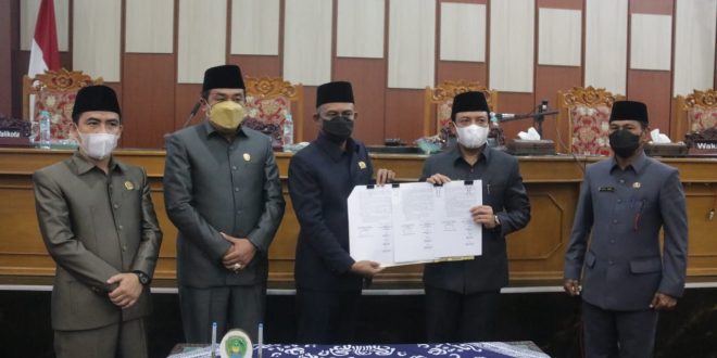 RAPBD-P Kota Bengkulu Tahun 2021 Disahkan