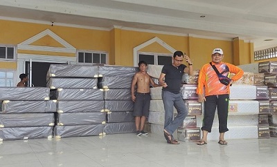 Bantuan Kemenpora 120 Unit Tempat Tidur Mes Atlet