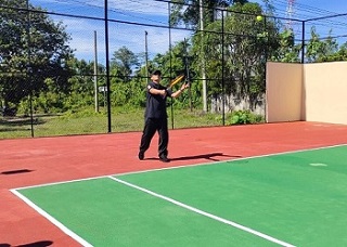 Peningkatan Olahraga, Bupati Resmikan Lapangan Tenis