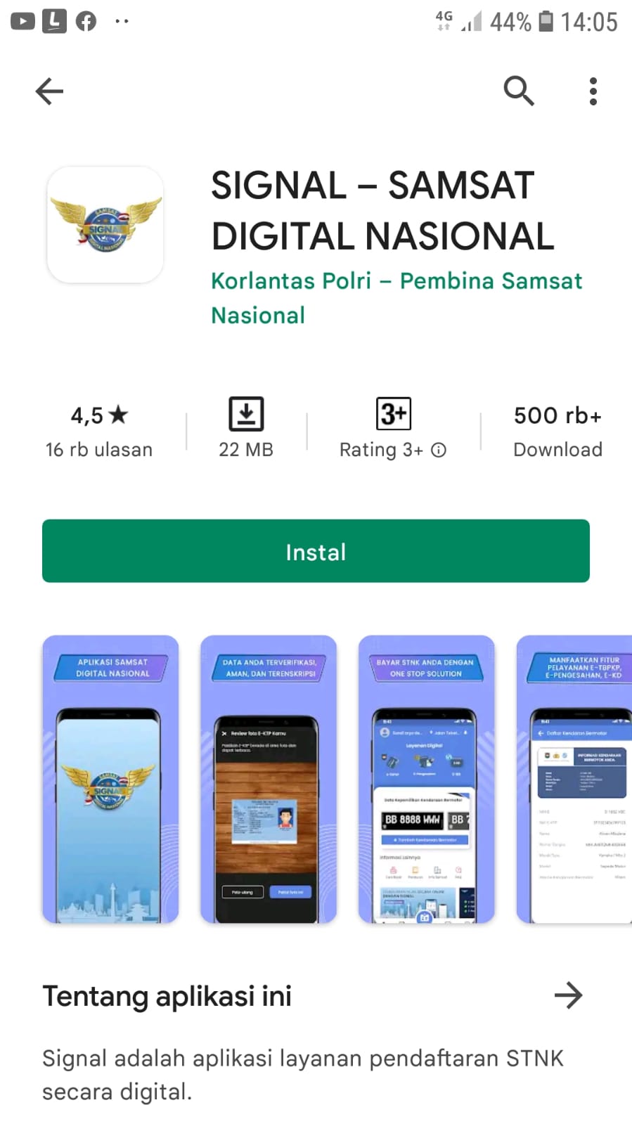 Bayar Pajak Ranmor Lebih Mudah Dengan Aplikasi Signal