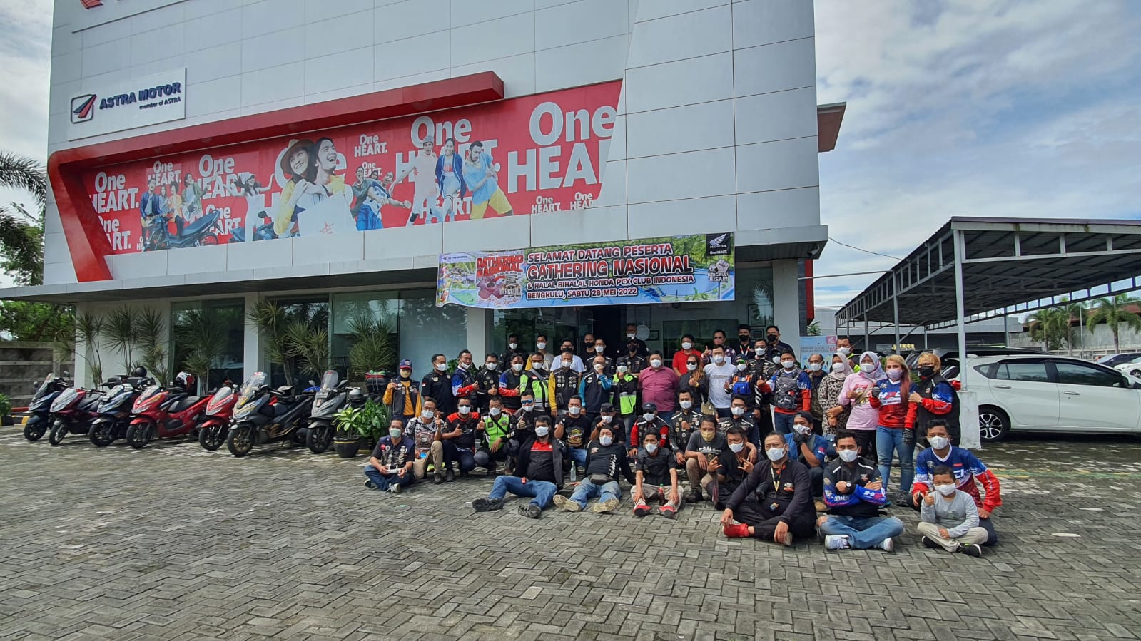 400 Riders Honda PCX Seluruh Indonesia Kunjungi Bengkulu