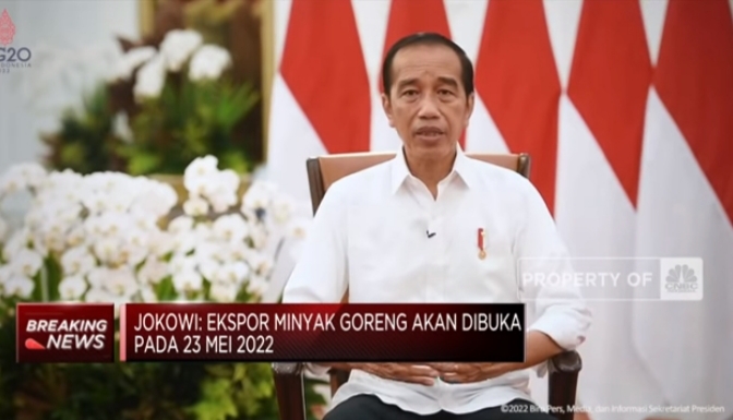 Presiden Jokowi Buka Kembali Keran Ekspor Migor, Berlaku Mulai 23 Mei