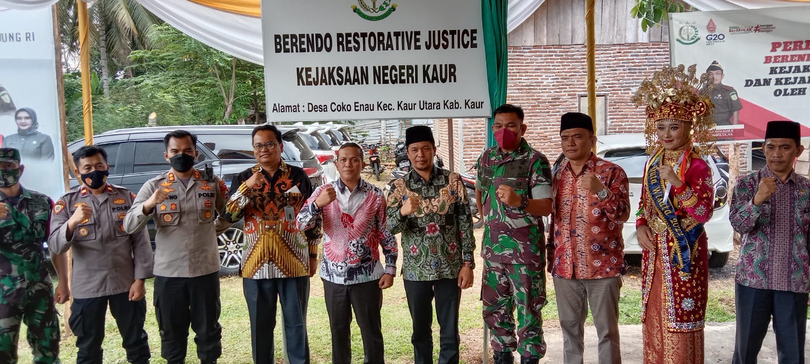 Rumah Restorative Justice di Coko Enau Diresmikan Wakajagung