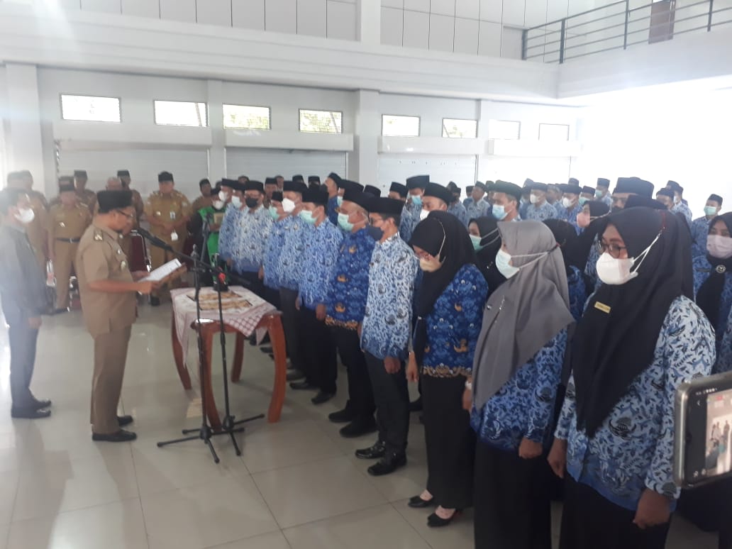 Dilantik Penyetaraan Jabatan, Ini Tugas 119 PNS Pemda Kaur