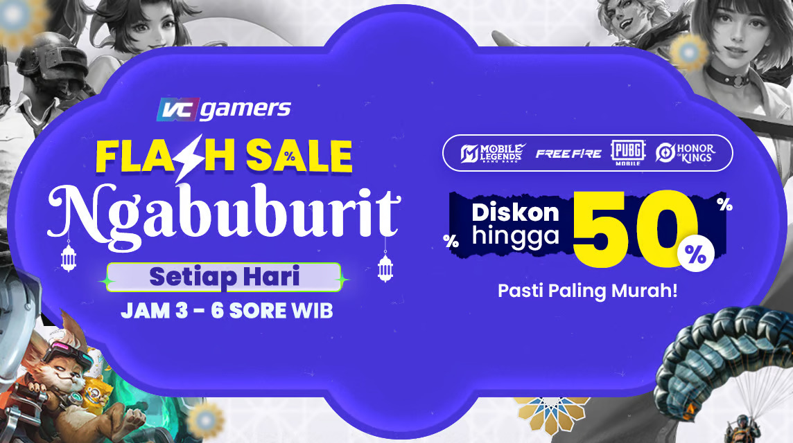 VCGamers Tawarkan Diskon Top Up Game Hingga 50% Selama Ramadhan