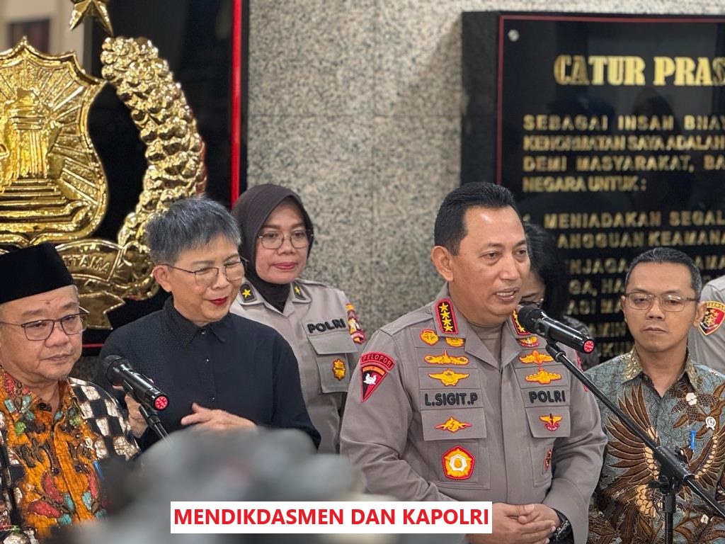 Guru dan Jajaran Polri se-Indonesia Wajib Tau, Ini Kesepakatan Kapolri dan Mendikdasmen 