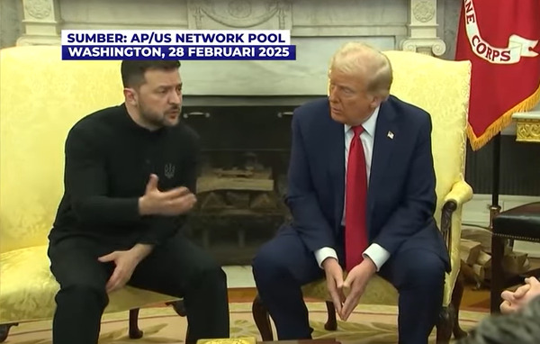 Bikin Heboh Dunia, Si Komedian Presiden Ukraina Zelensky Debat Panas dengan Trump 