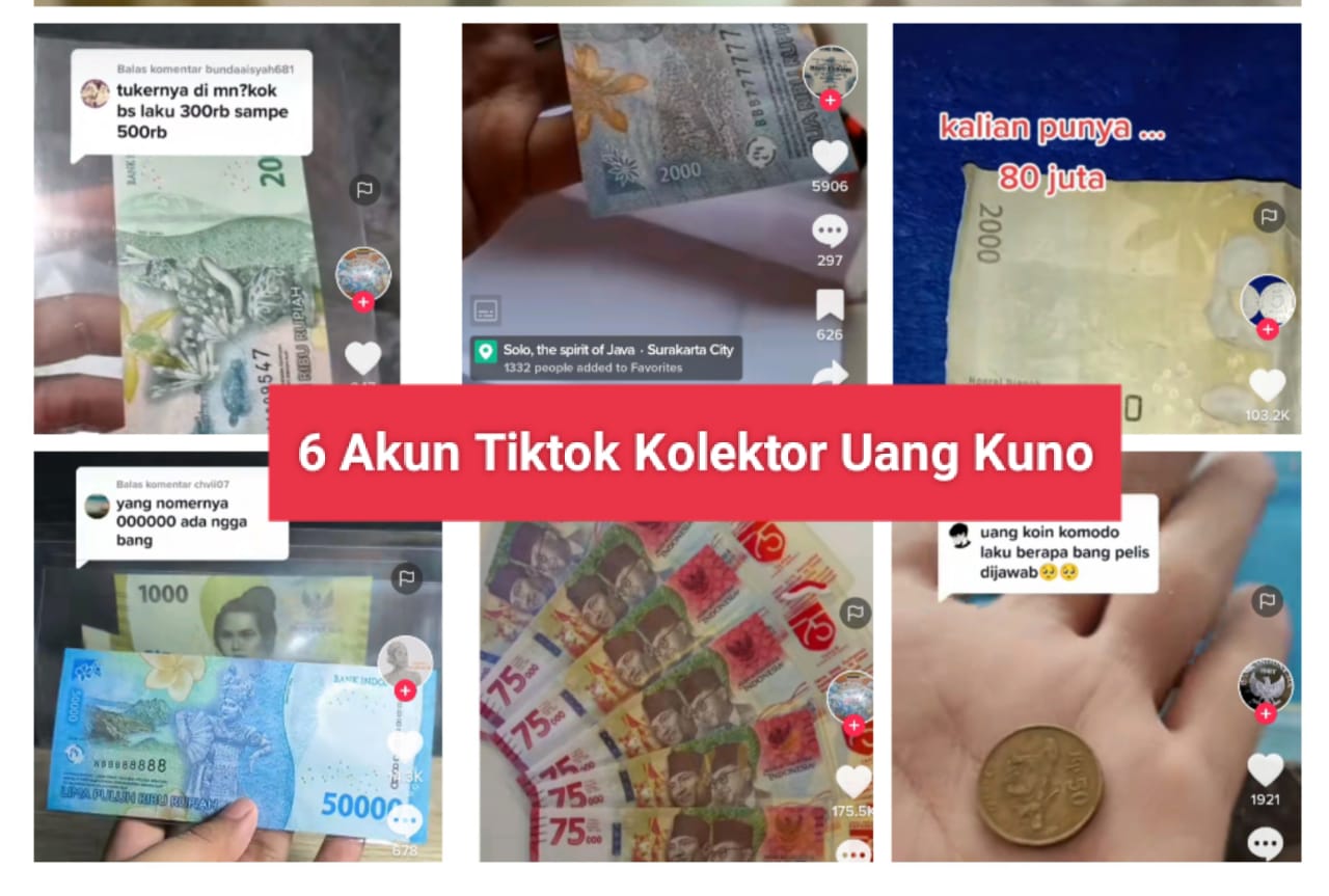 CARA BARU! Transaksi dengan 6 Kolektor Uang Kuno bisa lewat Akun Tiktok Berikut!