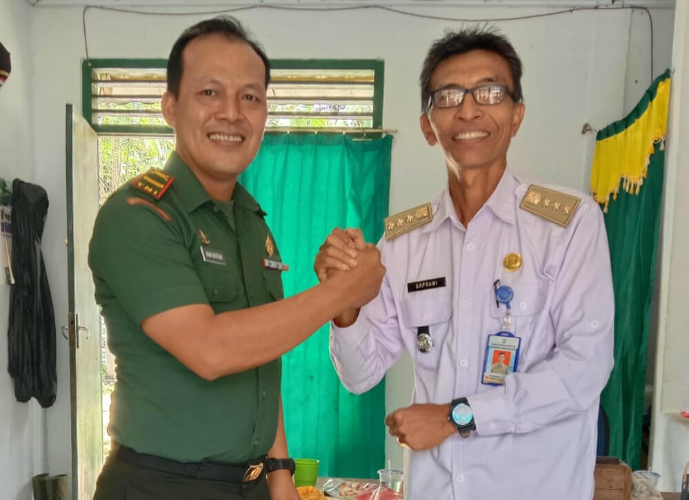 Perkuat Sinergi, Plt Camat Koordinasi dengan Danramil