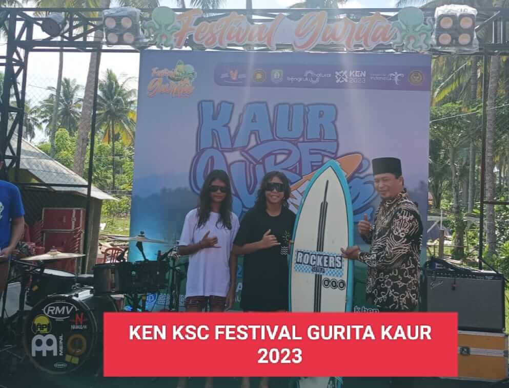 Buka KEN KSC Festival Gurita 2023, Pesan Wabup Kaur : Ombak di Kaur Salah Satu Terbaik Bagi Peselancar