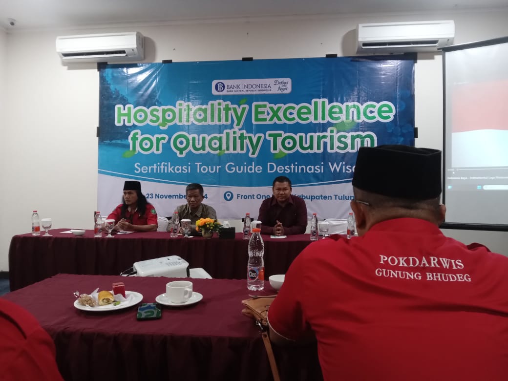 Forkom Pokdarwis Tulungagung Dan Bank Indonesia Gelar Sertifikasi Tour Guide Wisata