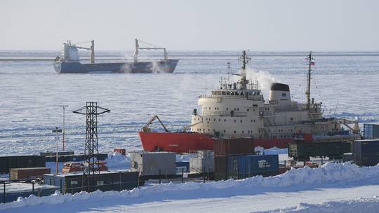 Jalur Laut Utara di Arktik Rusia saat ini merupakan Jalur Pelayaran Internasional yang penting