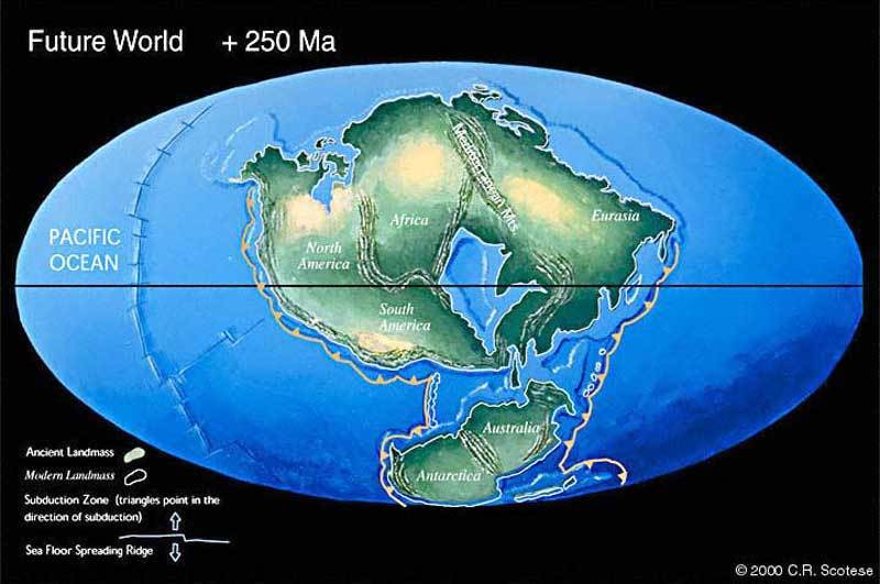 Ahli Geologi Rusia tentang Pembentukan Benua Super Masa Depan di Bumi - Pangea Ultima