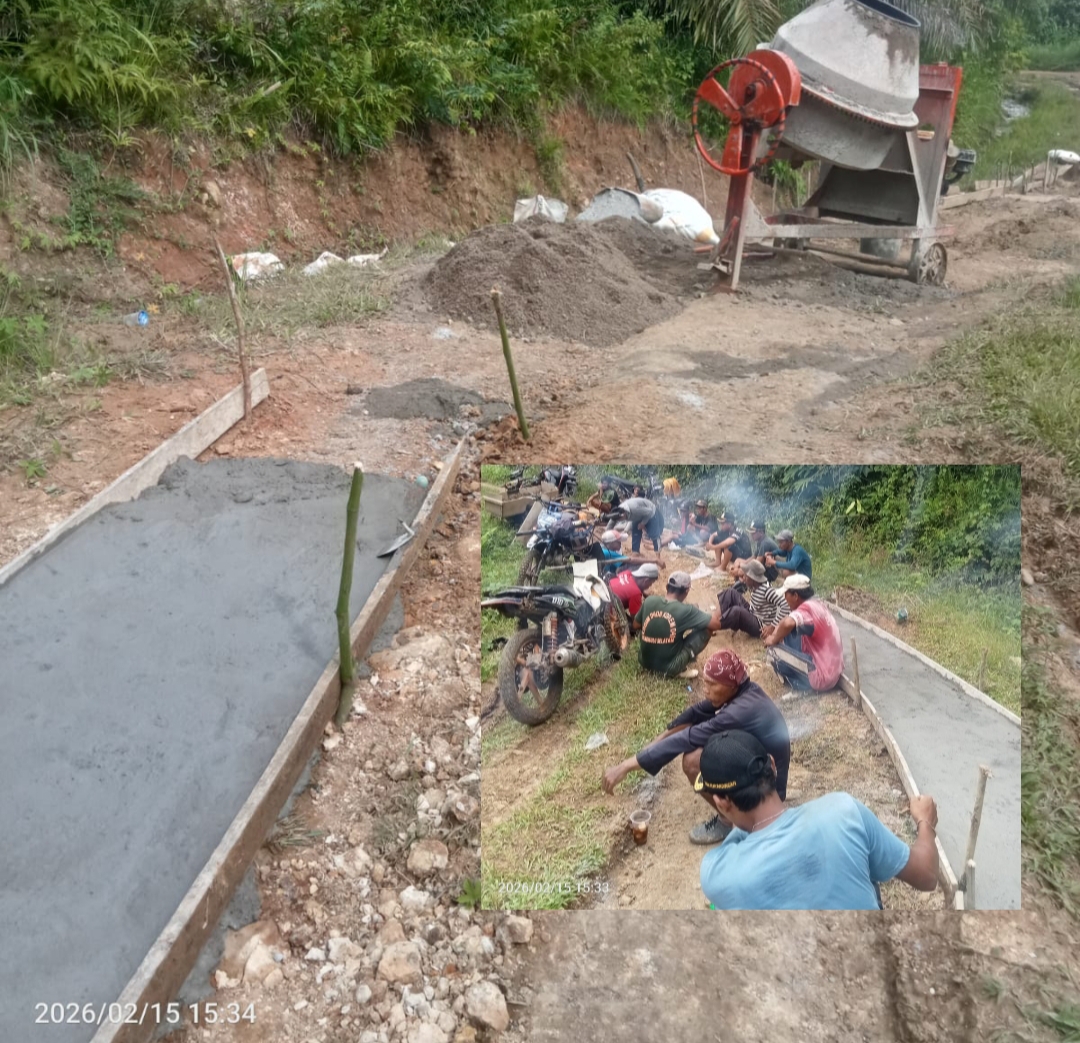 Lewat Swadana dan Zakat Maal, Warga Desa di Kaur Ini Kurve Bangun Jalan