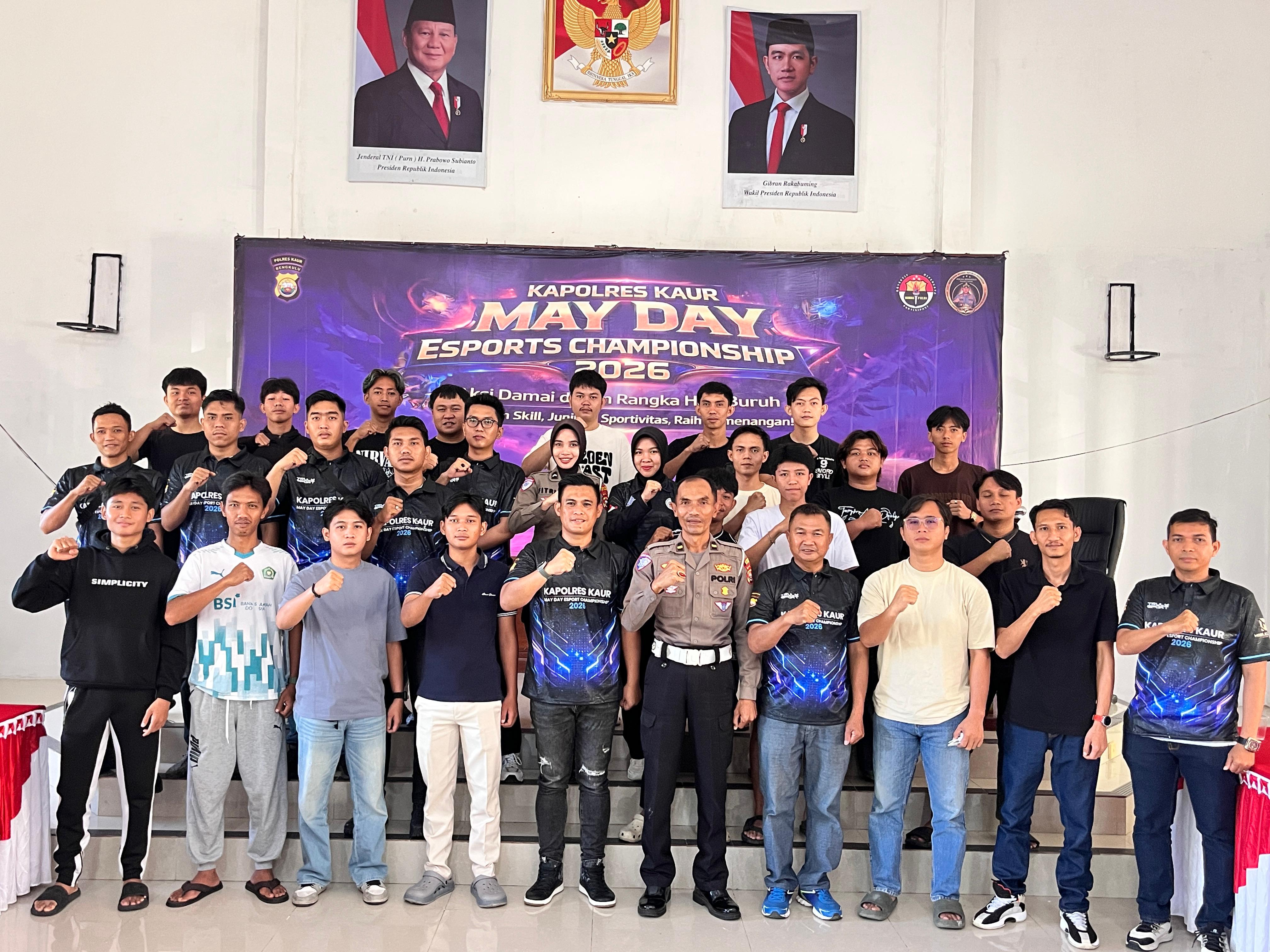 Polres Kaur Buka Turnamen MLBB Mayday E-Sport Championship 2026