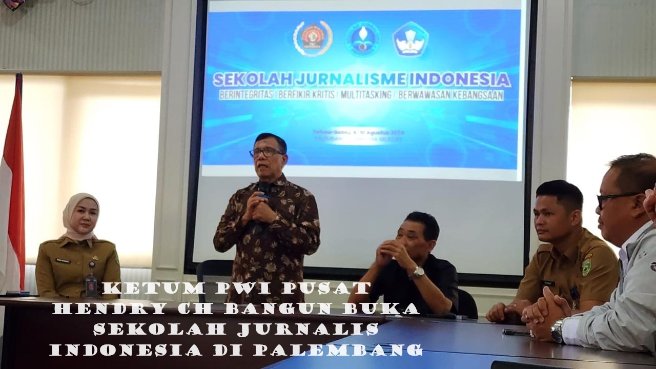 Ketum PWI Pusat Hendry Ch Bangun Buka Sekolah Jurnalis Indonesia di Palembang