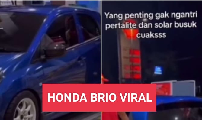 Pengen Viral di Medsos tapi Norak, Jangan Tiru Mobil Honda Brio Ini ya!