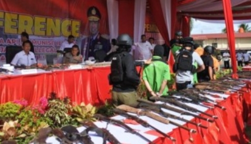 Satgassus Raflesia Bongkar Produksi Senpi di Kaur Bengkulu, 102 Senjata Diamankan dan 5 Pelaku Ditangkap