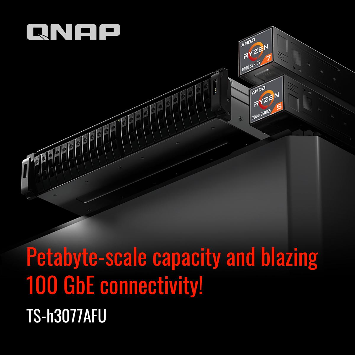 Solusi Penyimpanan Canggih dengan AMD Ryzen™ Seri 7000: NAS All-Flash TS-h3077AFU dari QNAP