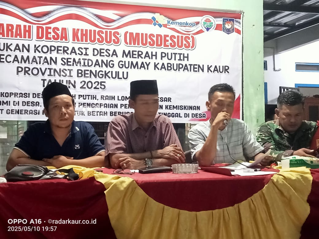 Kopdes Merah Putih Desa Mentiring Resmi Terbentuk