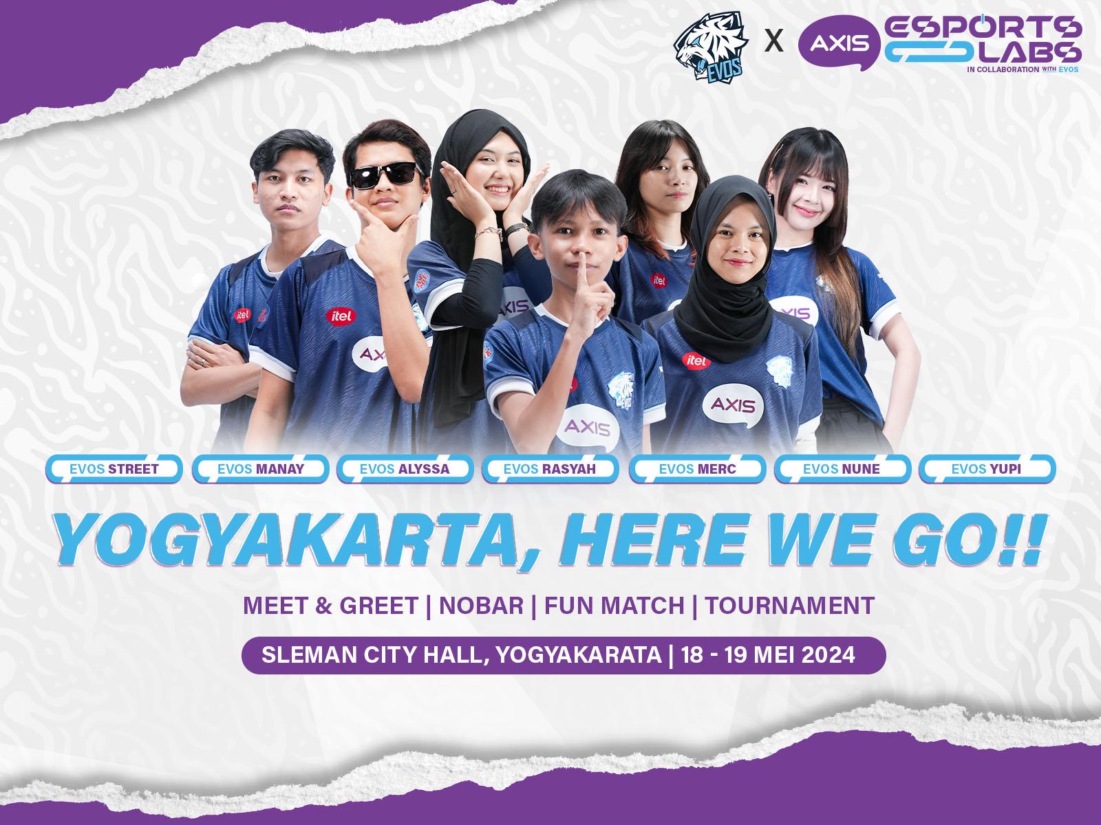 Euforia Esports di Yogyakarta, AXIS Esports Labs Kolaborasi AXIS dan EVOS