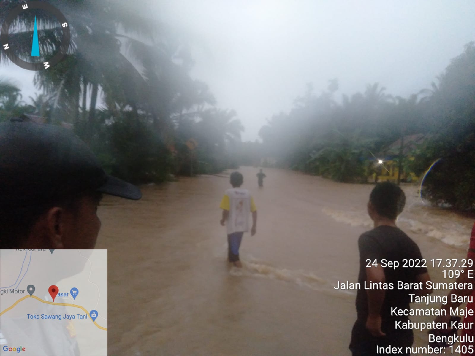 BREAKING NEWS: 3 Desa di Kaur Terendam Banjir, Jalinbar Sumatera Lumpuh