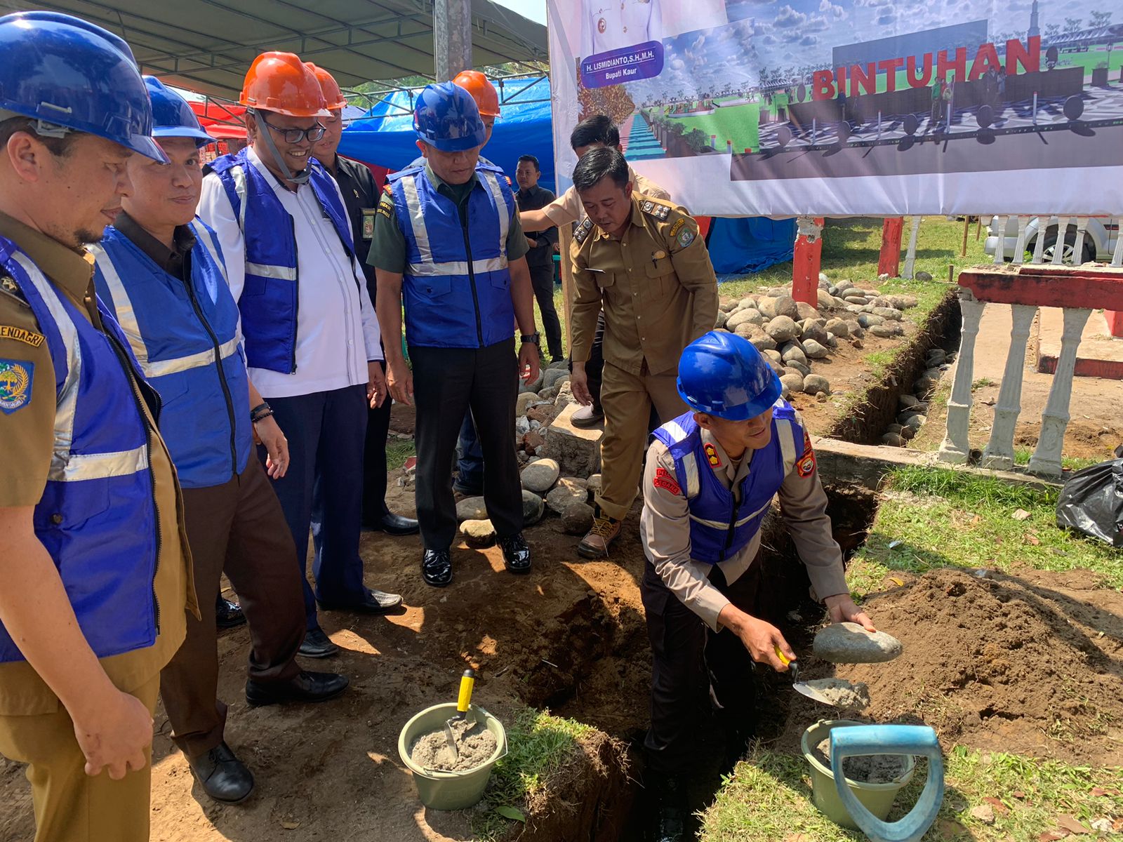 Ikon Kota Bintuhan mulai Dibangun, Begini Bentuk dan Biaya Pembangunannya