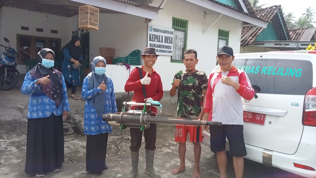 DBD Serang 5 Warga Desa Suka Merindu, Pemdes dan Puskesmas Lakukan Fogging