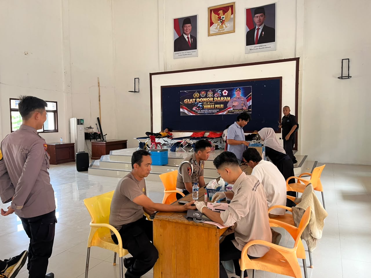 Polres Kaur Gelar Donor Darah Dalam Rangka Hari Jadi ke-75 Humas Polri  Tahun 2026