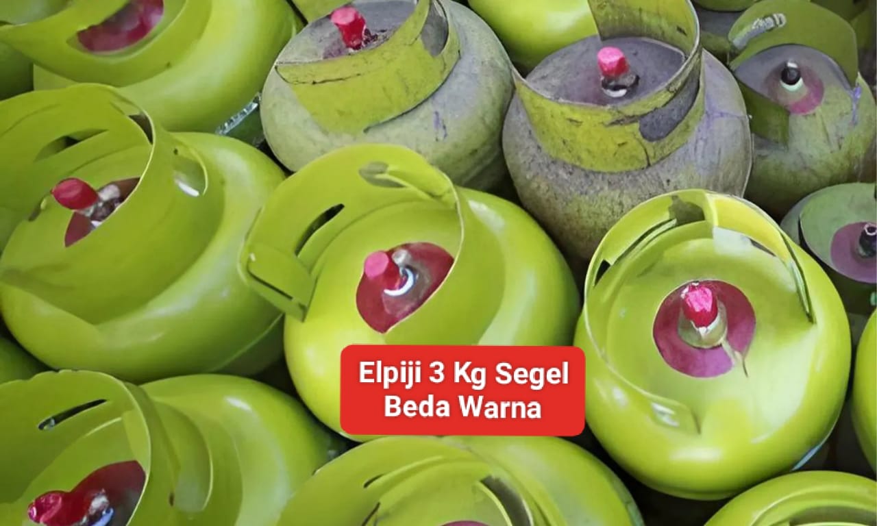 Warga Temukan Elpiji 3 Kg Bersegel Beda Warna, Pertamina: Akan kami Cek!