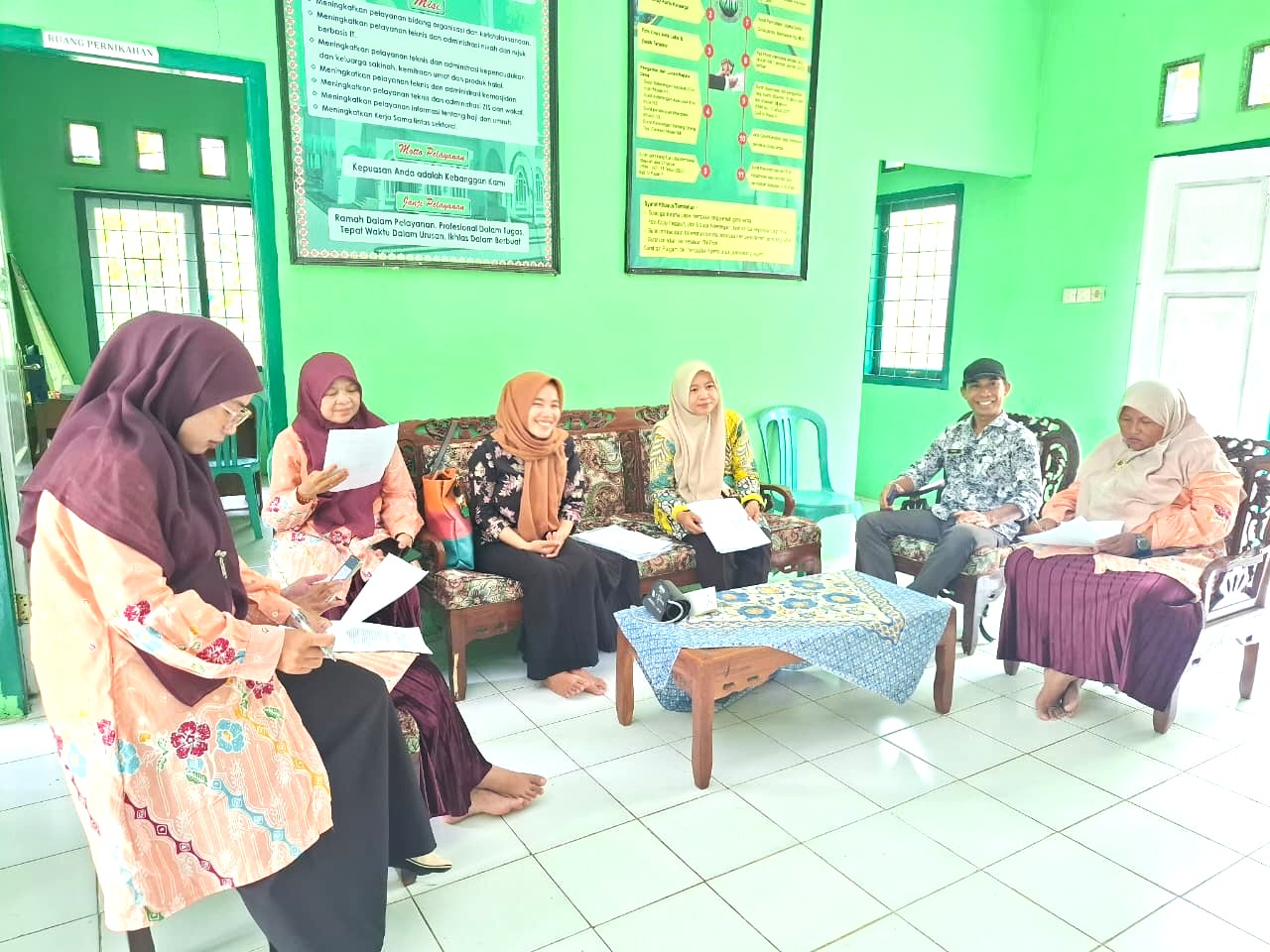 KUA Semidang Gumay Laksanakan Skrining Kesehatan Bersama Puskesmas Mentiring