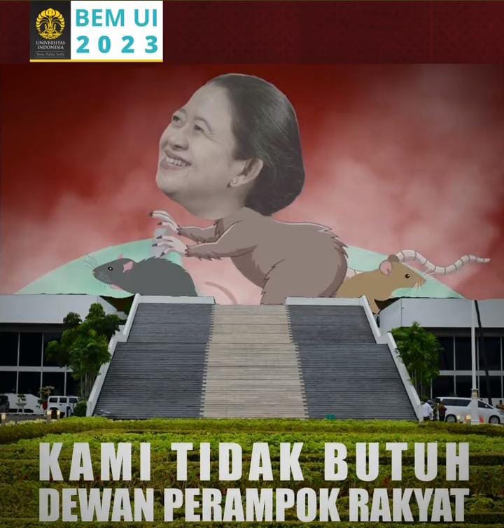 Unggah Meme Puan Maharani Berbadan Tikus, BEM UI Layangkan Sindiran Keras Terhadap DPR RI