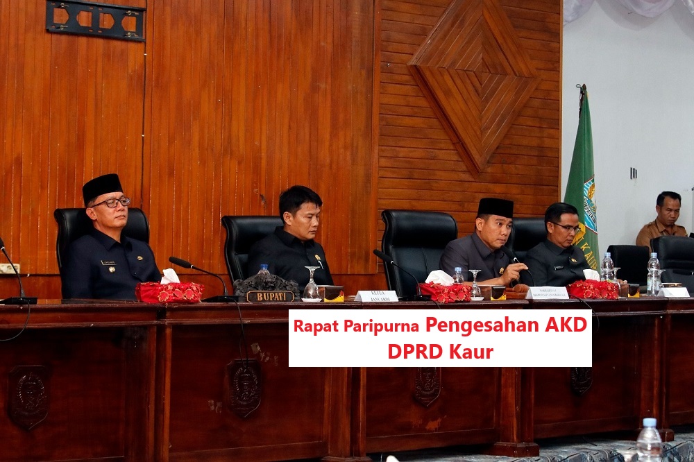 Berikut Susunan AKD DPRD Kaur Masa Jabatan 2024-2029 