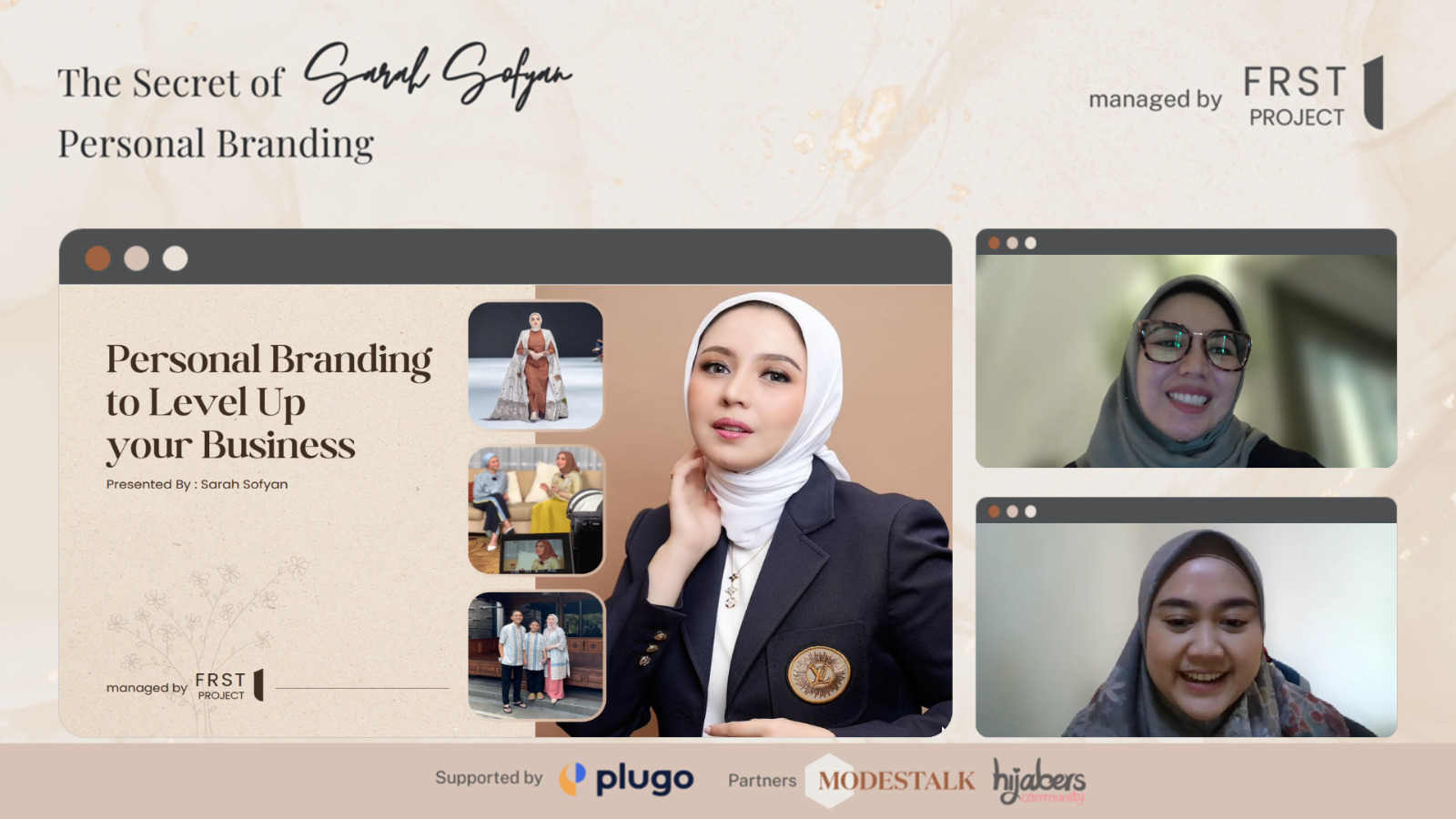 Kolaborasi Plugo dan Sarah Sofyan Mengadakan Webinar Tentang Kekuatan Personal Branding