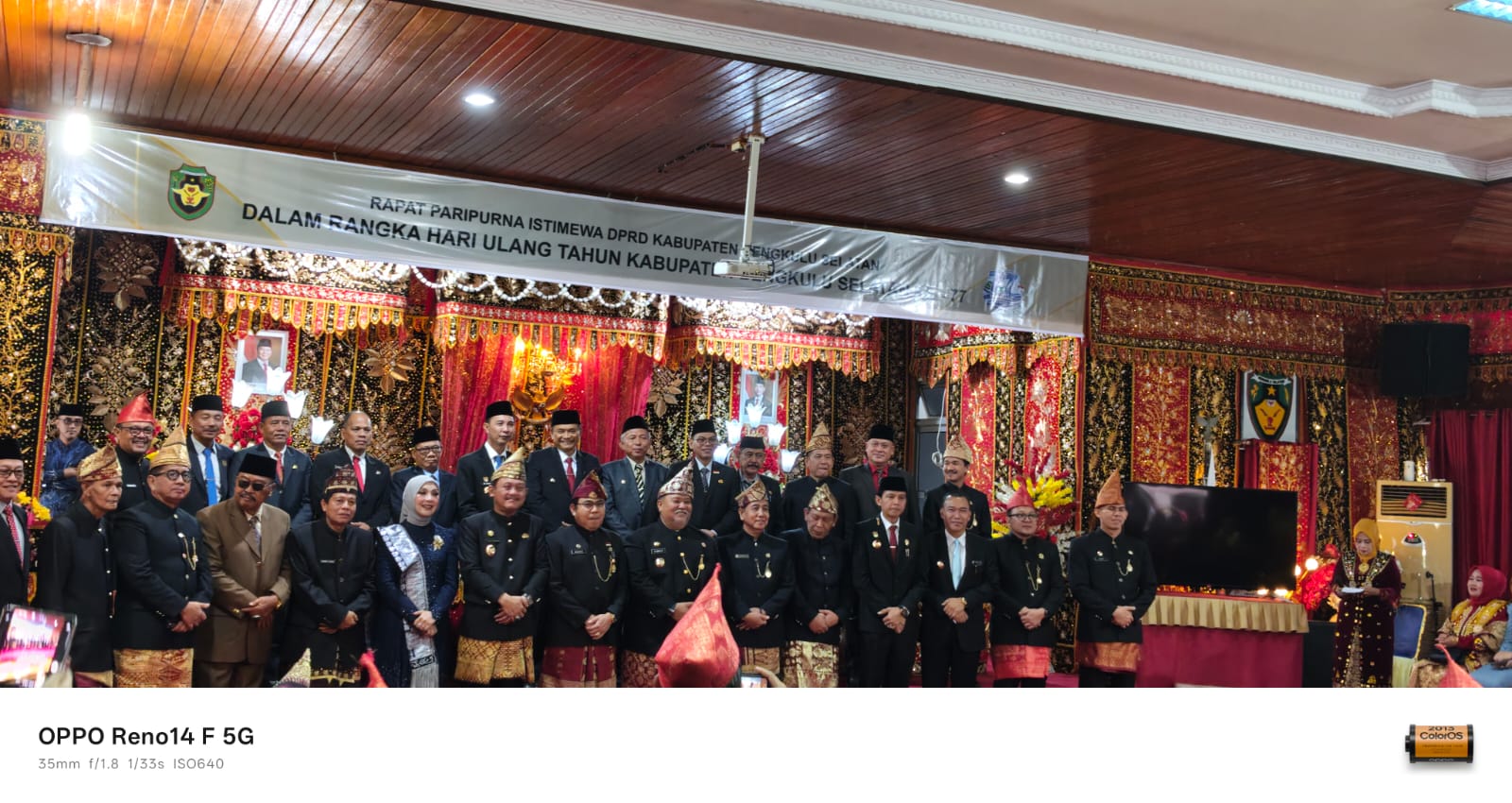 Bupati Kaur Hadiri Paripurna DPRD Bengkulu Selatan Dalam Rangka HUT ke-77