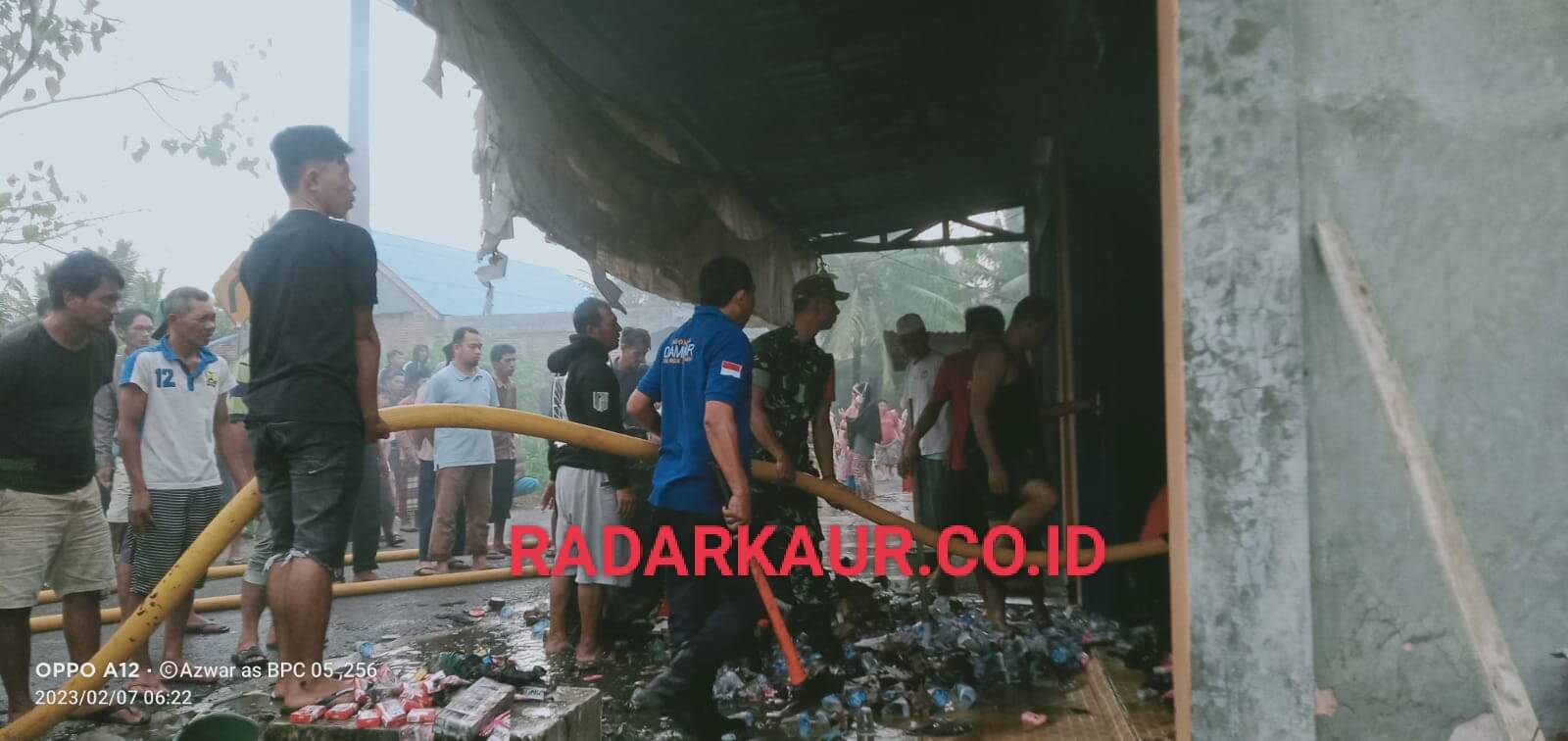 BREAKING NEWS: Ruko di Kaur Bengkulu Hangus Dilalap Api, Kejadian jelang Subuh